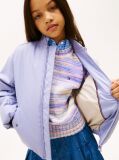 Purple Essential Relaxed Padded Bomber Jacket  Girls