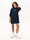Blue Rochie Floral Cu Fleece Logo Si Croiala Lejera  Fete