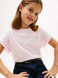 Roz Essential Top Relaxat Cu Maneci Cu Volane  Fete