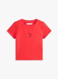 Red Extra Slim Star Flag T-Shirt  Girls