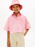 Multi Essential Camasa Relaxed Cu Maneci Scurte Si Dungi  Fete
