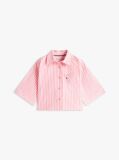 Multi Essential Camasa Relaxed Cu Maneci Scurte Si Dungi  Fete