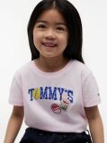 Roz Tricou Cu Logo Fructe  Fete