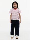 Multi Stripe Relaxed Jersey Crew Neck Top  Girls