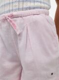 Roz Pantaloni Scurti Largi Din Amestec De In Mercerizat  Fete