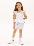 Multi Pantaloni Scurti Largi Cu Imprimeu Floral Brodat  Fete