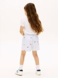 Multi Pantaloni Scurti Largi Cu Imprimeu Floral Brodat  Fete