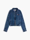 Denim Relaxed Zip-Thru Denim Jacket  Girls
