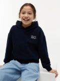 Blue Relaxed Rope Logo Hoody  Girls