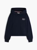 Blue Relaxed Rope Logo Hoody  Girls