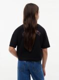 Black Rhinestone Jersey T-Shirt  Girls