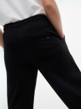 Negru Pantaloni Joggers Terry Cu Croiala Lejera Si Strasuri  Fete