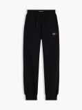 Negru Pantaloni Joggers Terry Cu Croiala Lejera Si Strasuri  Fete
