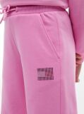 Roz Pantaloni Joggers Terry Cu Croiala Lejera Si Strasuri  Fete