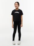 Negru Essential Hilfiger Monotype Set Din T-shirt Si Pantaloni  Fete