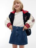 Blue Pleated Denim Skirt  Girls