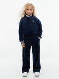 Blue Star Flag Velour Wide Leg Joggers  Girls