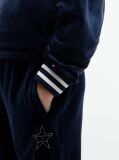 Blue Star Flag Velour Wide Leg Joggers  Girls