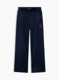 Blue Star Flag Velour Wide Leg Joggers  Girls