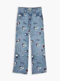 Denim Mabel High Rise Wide Leg Peanuts® Jeans  Girls