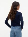 Blue T-Shirt Extra Slim Cu Maneca Lunga Si Steag  Fete