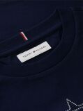 Blue T-Shirt Extra Slim Cu Maneca Lunga Si Steag  Fete