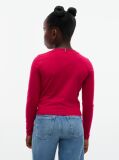 Rosu T-Shirt Extra Slim Cu Maneca Lunga Si Steag  Fete