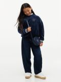 Blue Star Flag Velour Crew Neck Sweatshirt  Girls