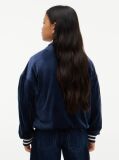 Blue Star Flag Velour Crew Neck Sweatshirt  Girls