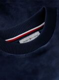 Blue Star Flag Velour Crew Neck Sweatshirt  Girls