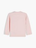 Roz T-Shirt Cu Maneca Lunga Si Logo  Nou nascuti