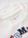 Alb T-Shirt Cu Maneca Lunga Si Logo  Nou nascuti