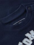 Blue T-Shirt Cu Guler Rotund Si Logo  Nou nascuti