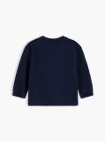 Blue Bluza De Trening Cu Guler Rotund Si Steag Brodat  Nou nascuti