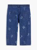 Denim Blugi Cu Talie Elastica Si Logo  Nou nascuti