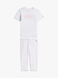 Alb Set Tricou Si Colanti Cu Imprimeu Pointelle  Nou nascuti