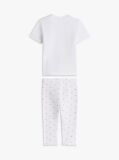 Alb Set Tricou Si Colanti Cu Imprimeu Pointelle  Nou nascuti