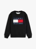 Black Heritage Flag Logo Crew Neck Jumper  Kids Unisex