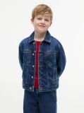 Denim Jacket Trucker Din Denim Cu Flag Pe Spate  Copii unisex