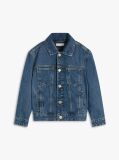 Denim Jacket Trucker Din Denim Cu Flag Pe Spate  Copii unisex
