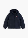 Blue Geaca Puffer Ripstop Cu Logo Pe Spate  Copii unisex