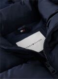 Blue Geaca Puffer Ripstop Cu Logo Pe Spate  Copii unisex