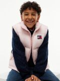 Roz Geaca Puffer Ripstop Cu Logo Pe Spate  Copii unisex