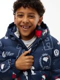 Multi Peanuts® Print Relaxed Hooded Puffer Jacket  Kids Unisex