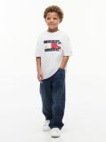 Alb Peanuts® T-Shirt Din Jerseu Cu Steag  Copii unisex