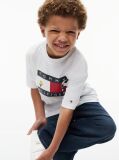Alb Peanuts® T-Shirt Din Jerseu Cu Steag  Copii unisex