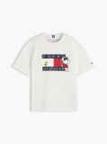 Alb Peanuts® T-Shirt Din Jerseu Cu Steag  Copii unisex