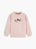 Pink Terry Crew Neck Sweatshirt  Kids Unisex