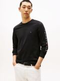 Black Long Sleeve Slim Fit T-Shirt  Men