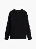 Black Long Sleeve Slim Fit T-Shirt  Men